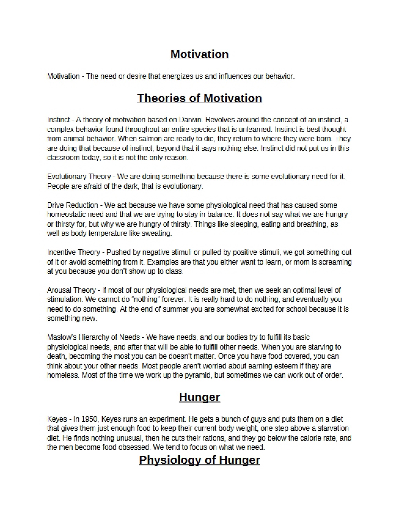 Emotion and Motivation