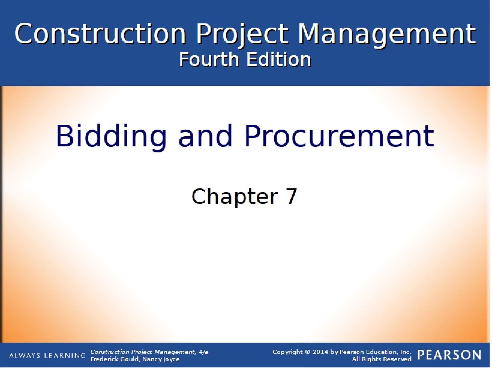 Construction Overview Chapter 07