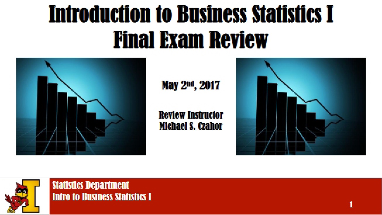 Comprehensive Review from the Spring 2017 Statistics Course