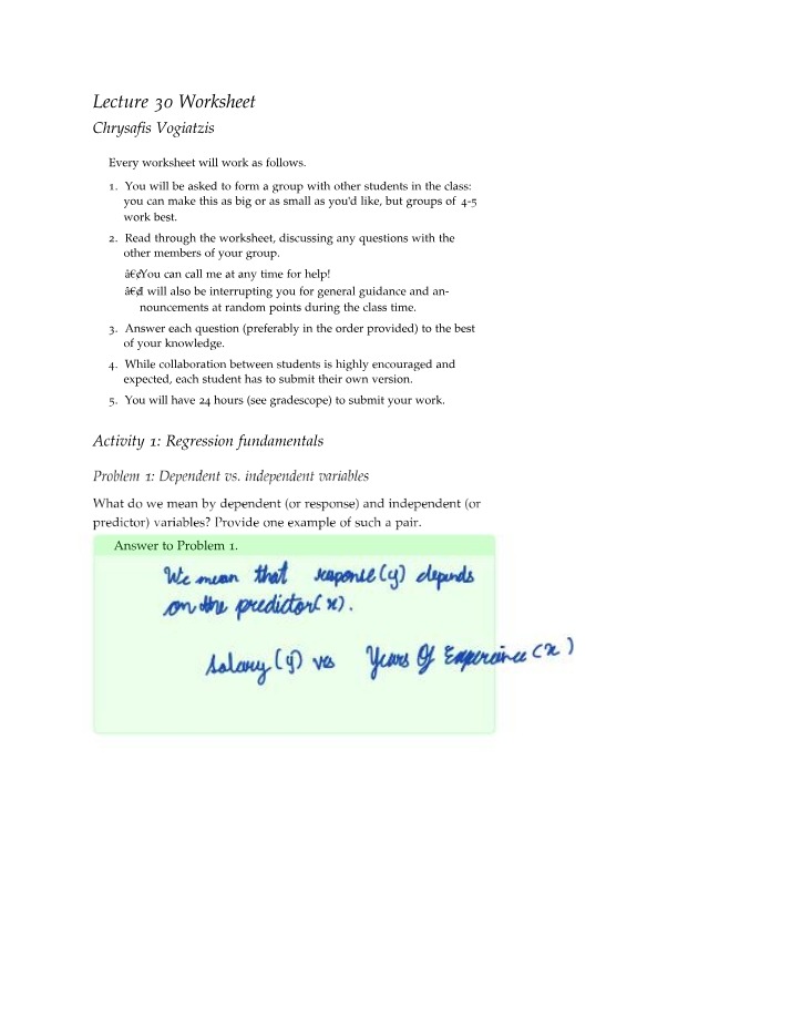Lecture 30 Worksheet Part 2