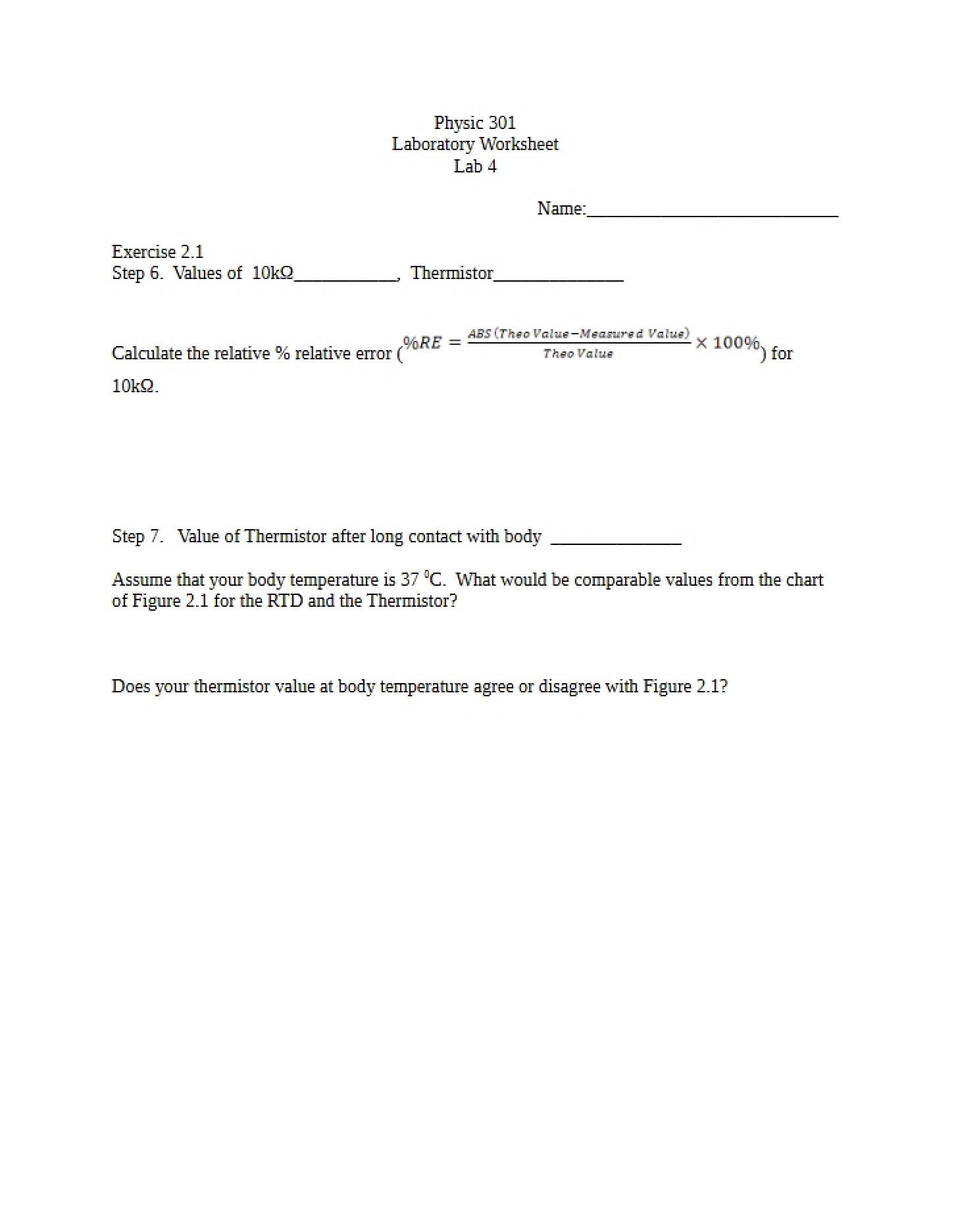 Lab Four Worksheet