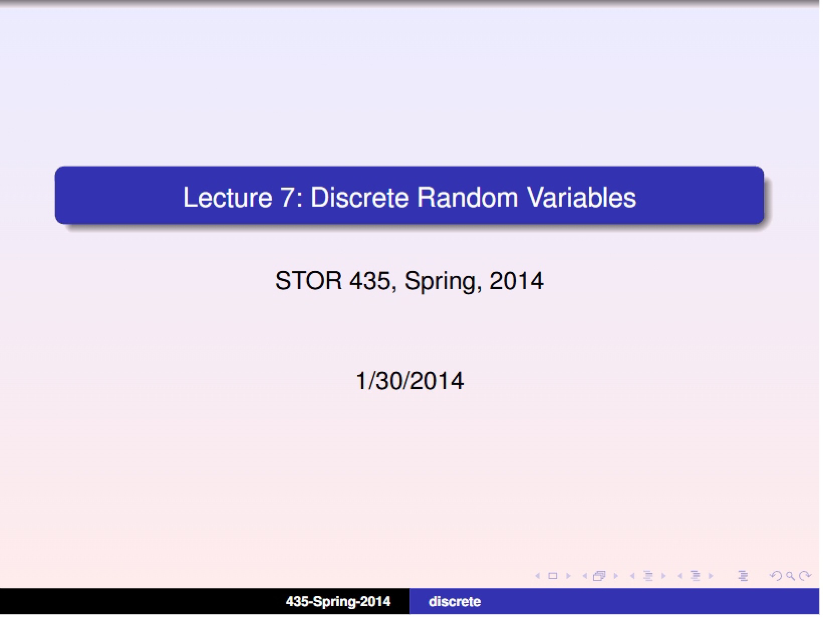 Spring 2014 Lecture 7