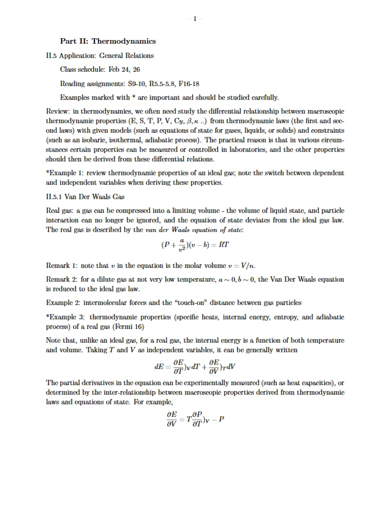 Thermodynamics Part II