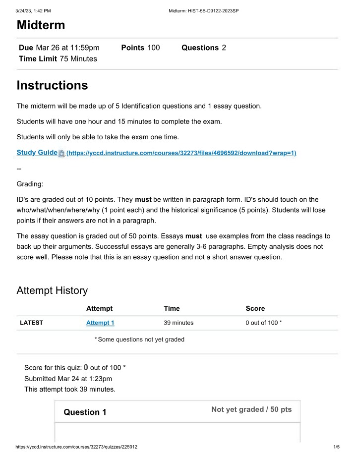 HIST-5B Midterm Study Guide - 5 ID Questions