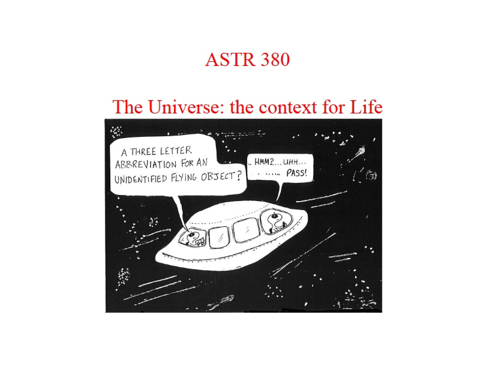 Universe as Context for Life