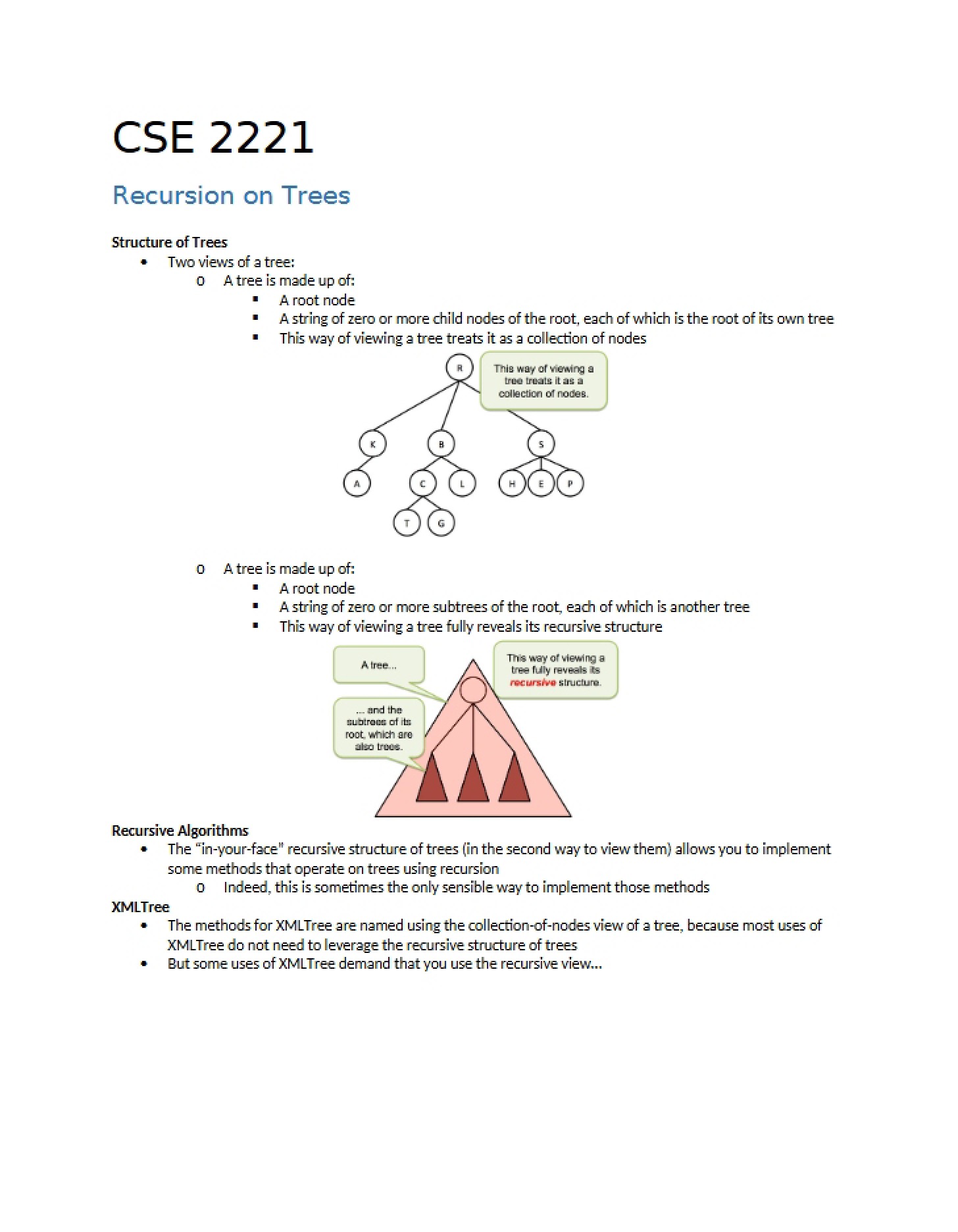 Tree-Based Recursion