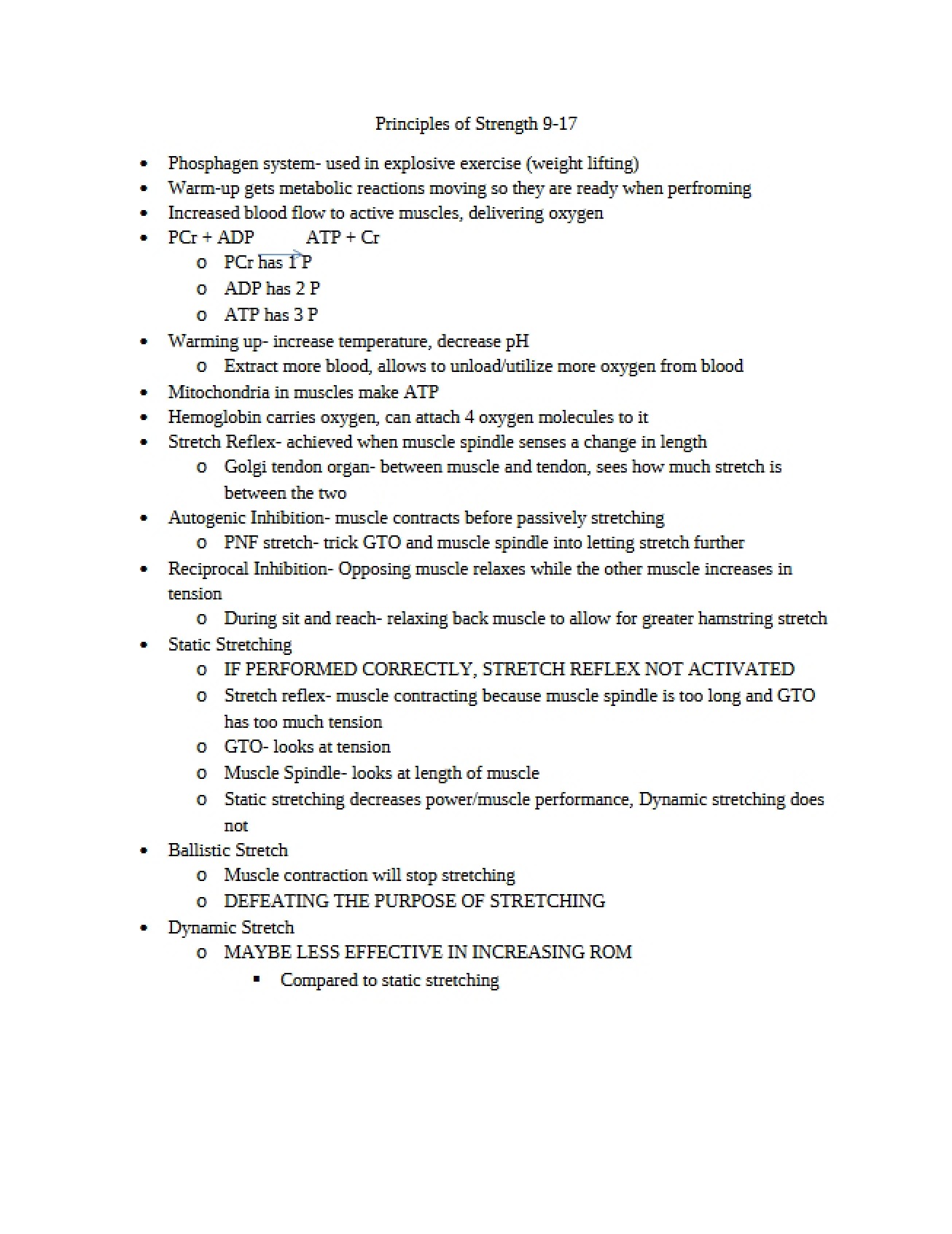Guide to Strength Principles