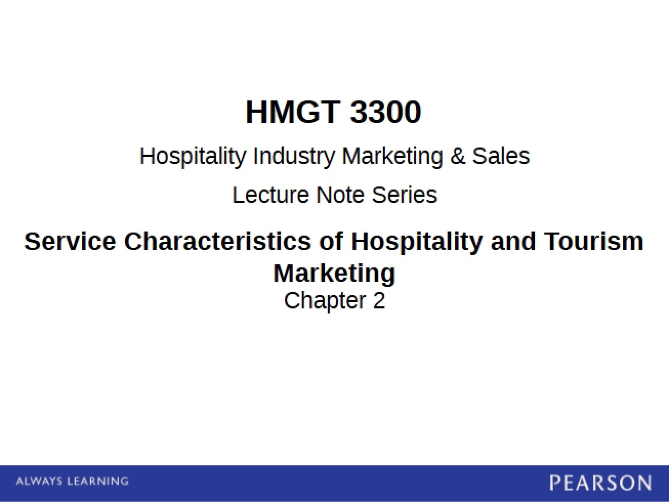 Presentation Slides Chapter Two