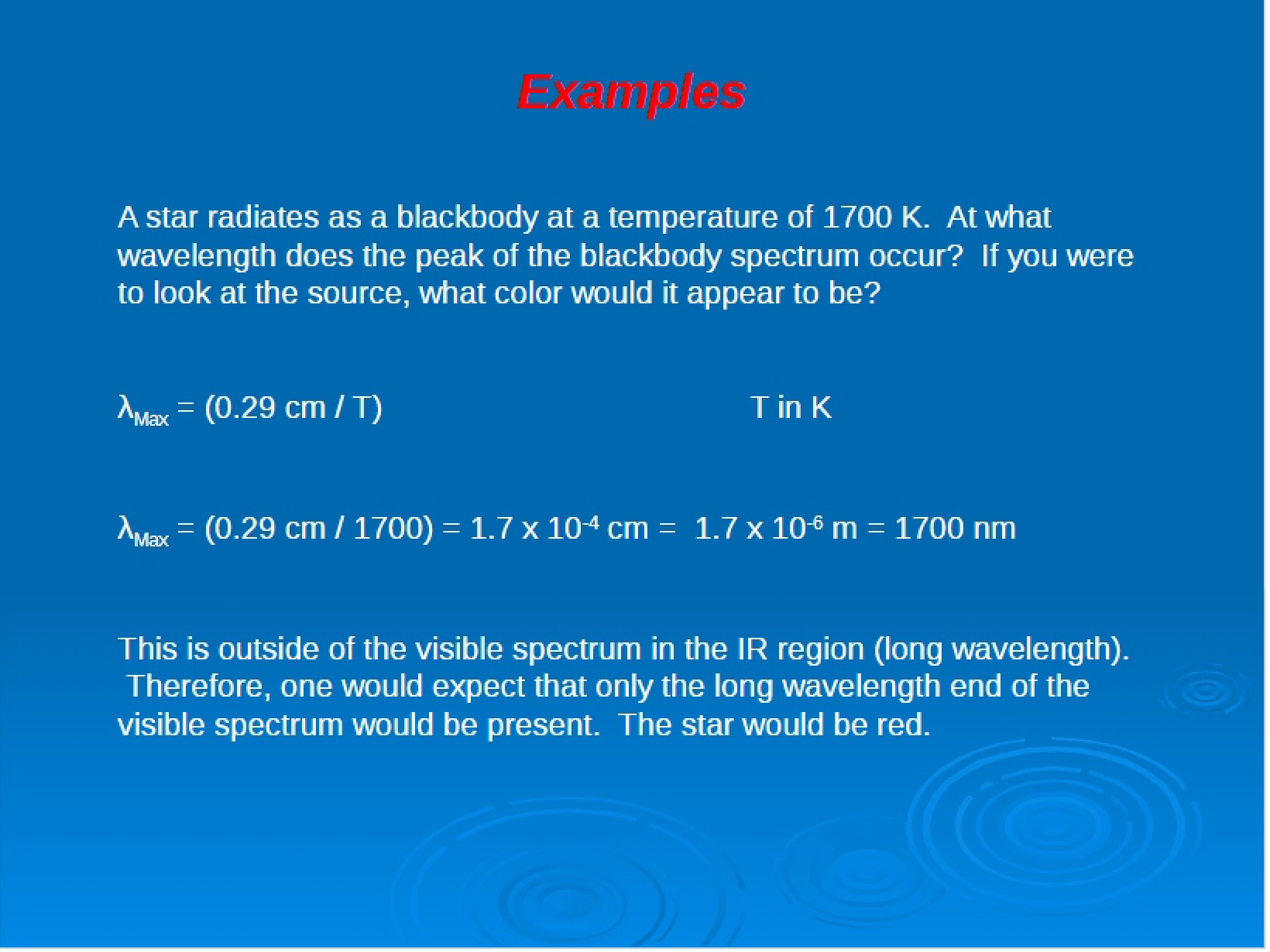 Example Problems Part 2