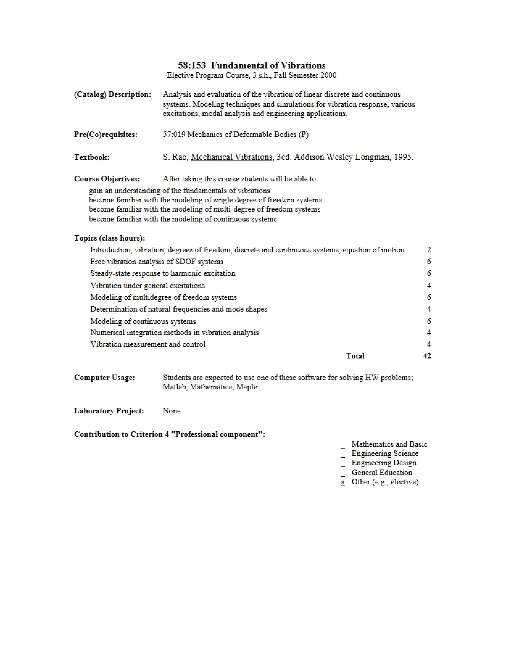 Vibrations Fundamentals