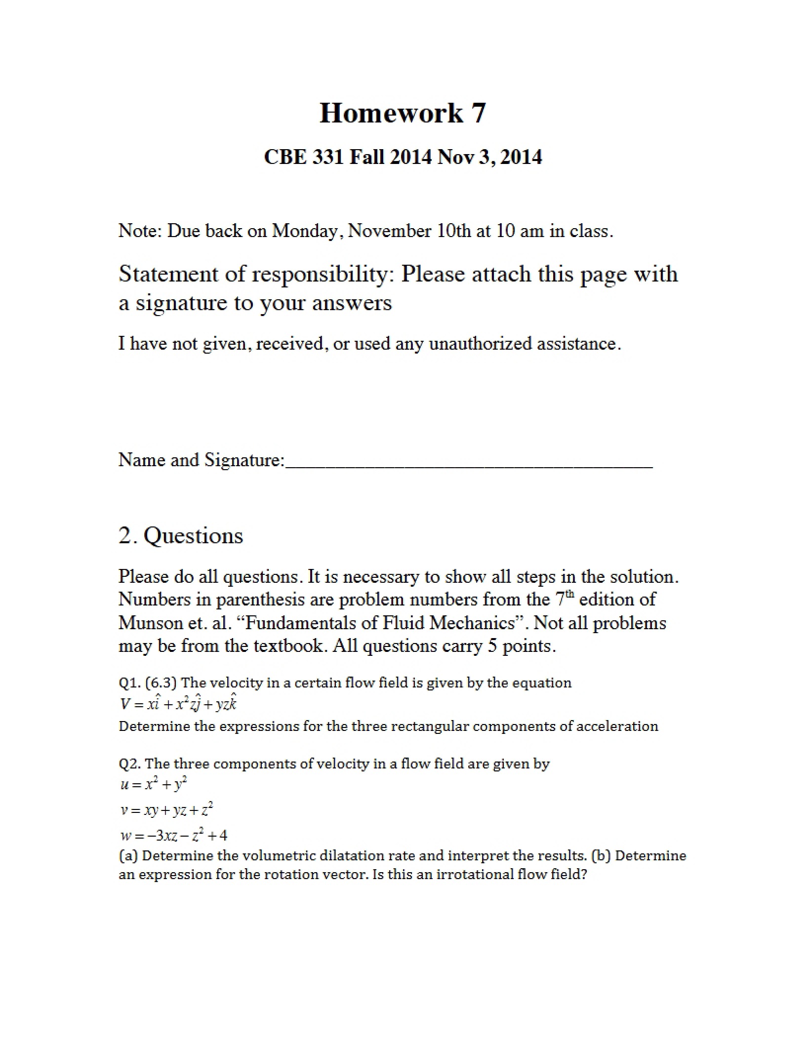 Homework Assignment 7
