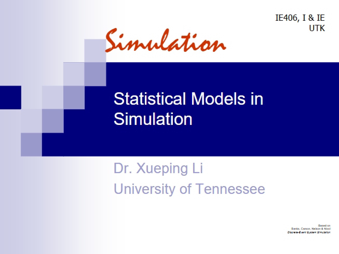 Simulation Statistical Models