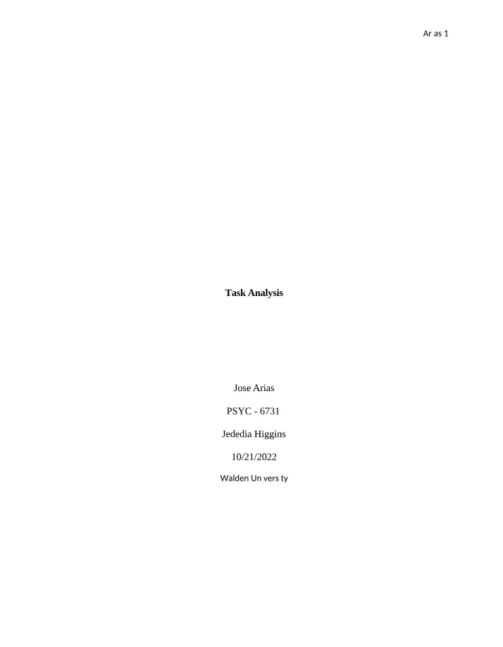Week 8 Assignment - Arias, J
