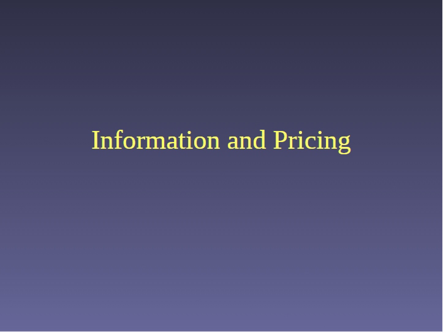 Pricing and Information - 31 Pages