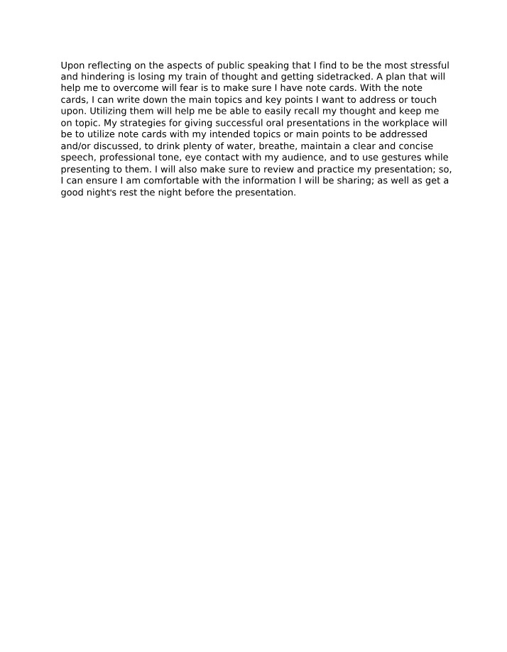 MCCG100 Presentation Reflection