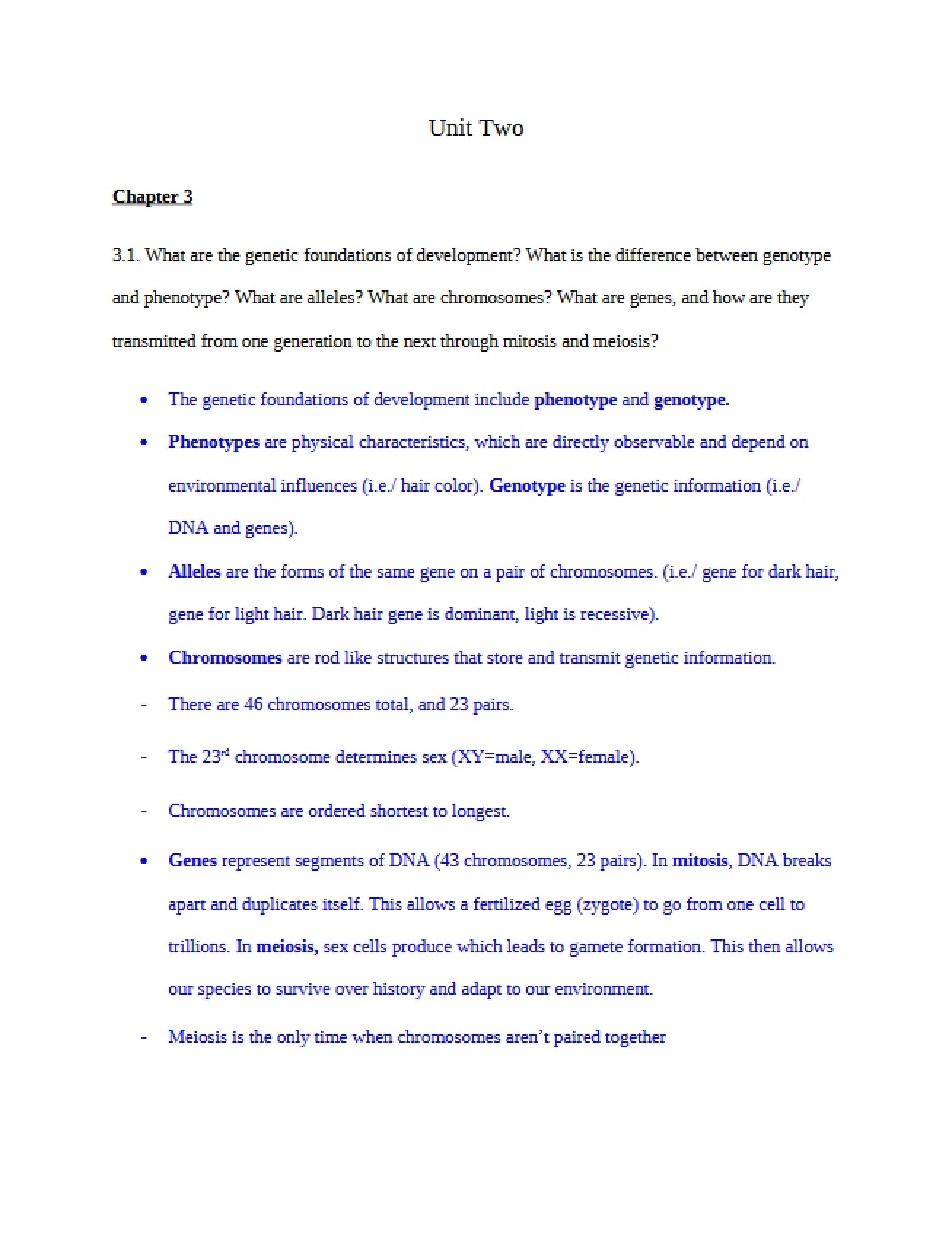 Genetic Basis of Child Development