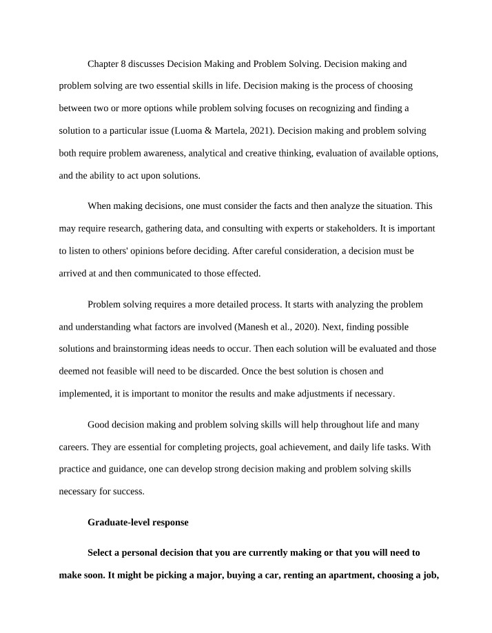 Reflection and Discussion - Week 8
