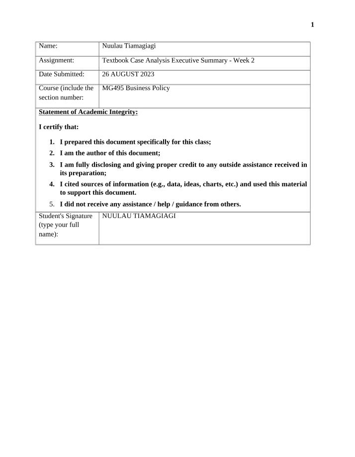 Under Armour - Business Case Strategy Analysis