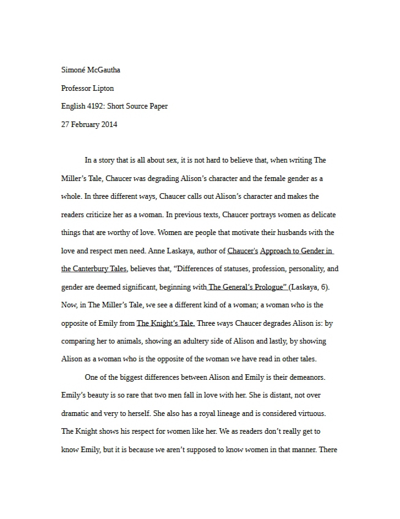 Brief Source Analysis Paper