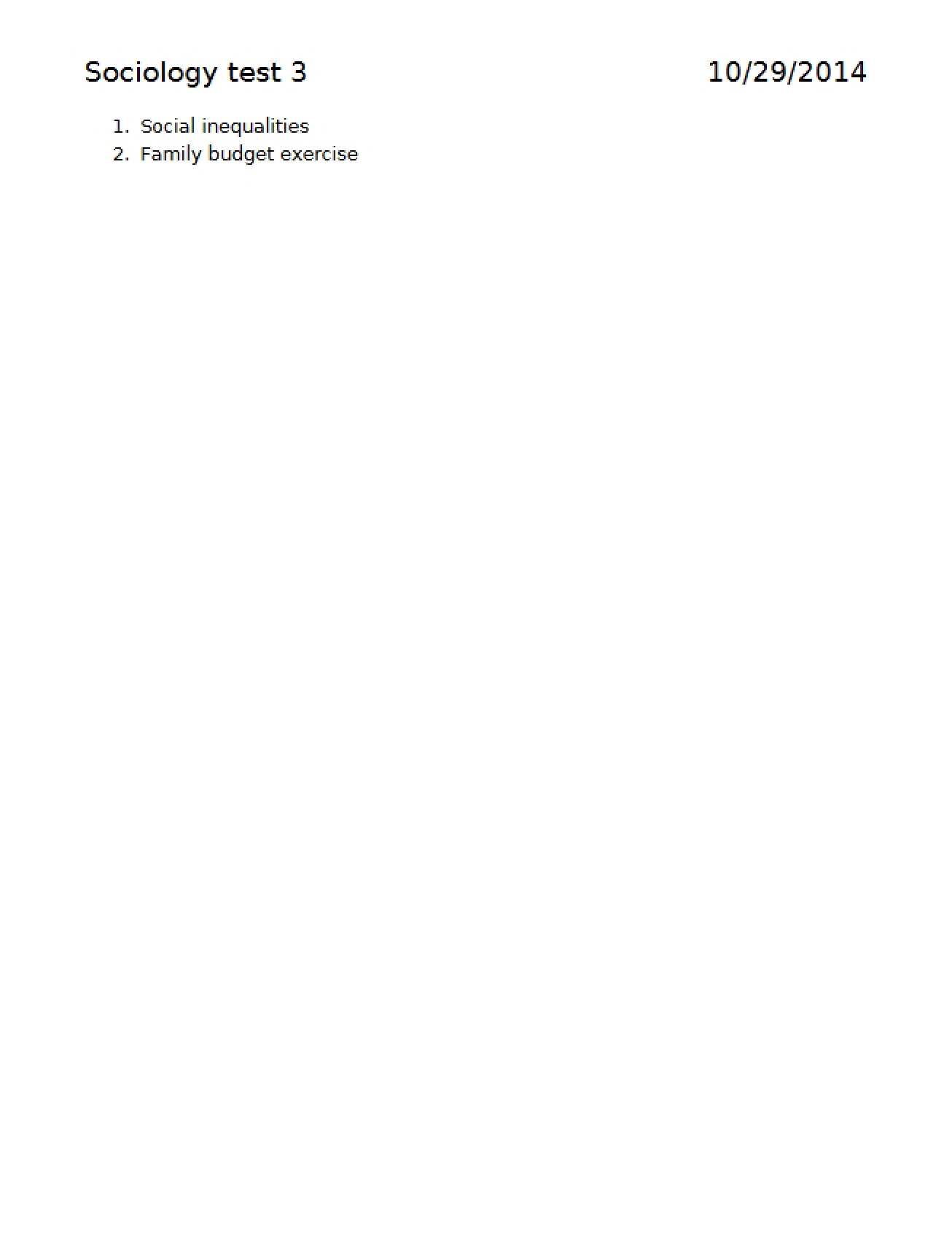 Sociology Assessment 3