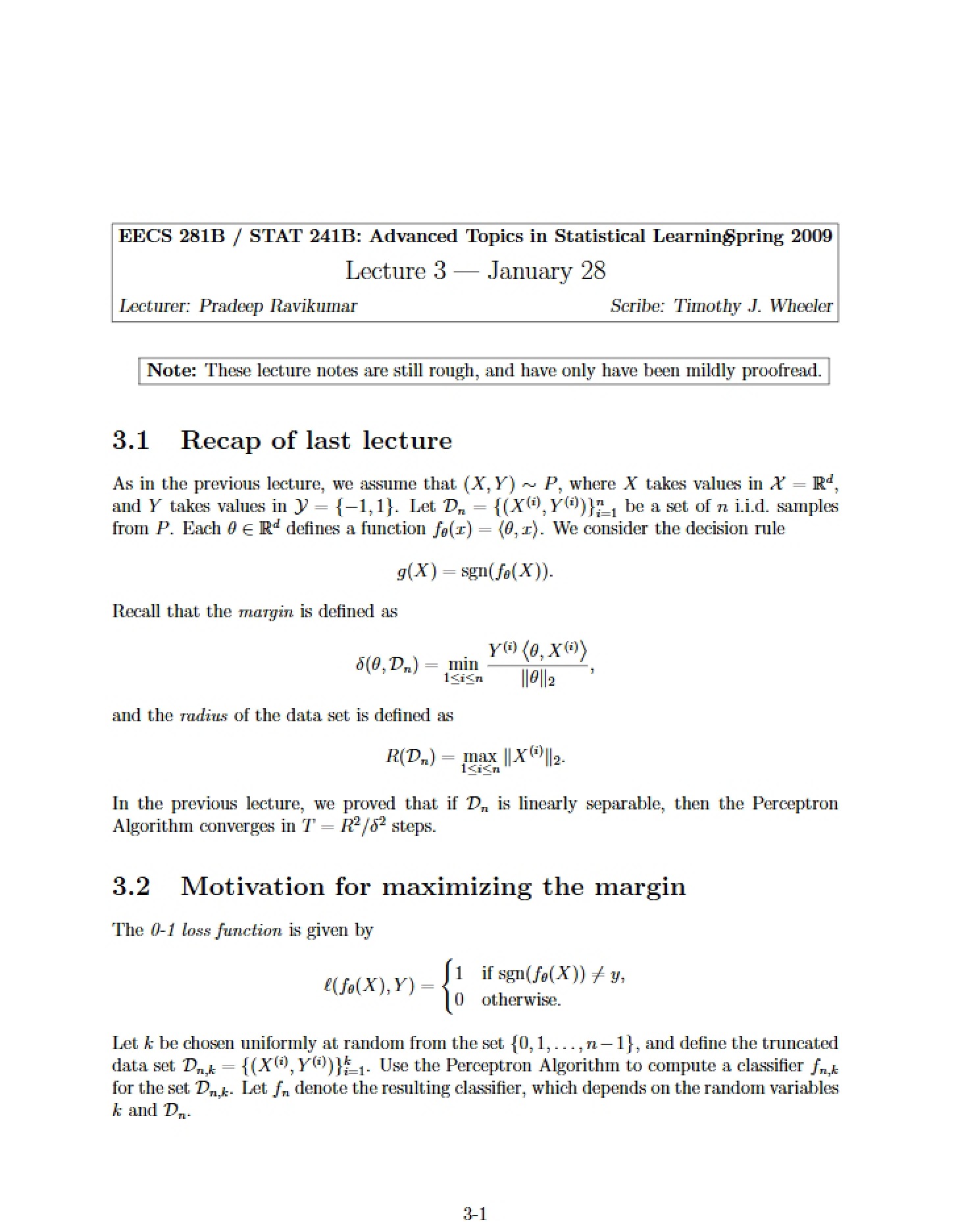 Third Lecture