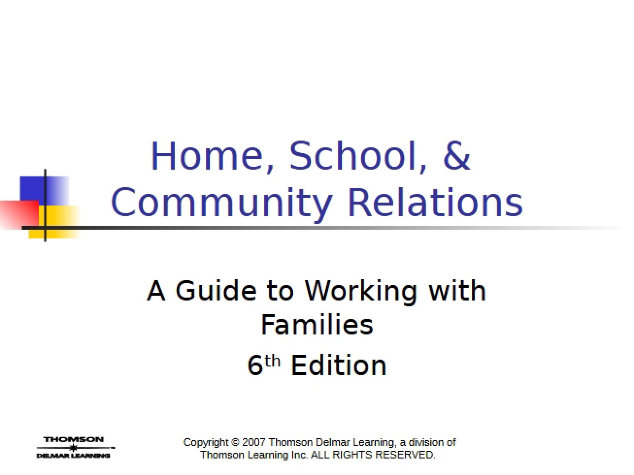 Working with Families Guide (Chapter 1)