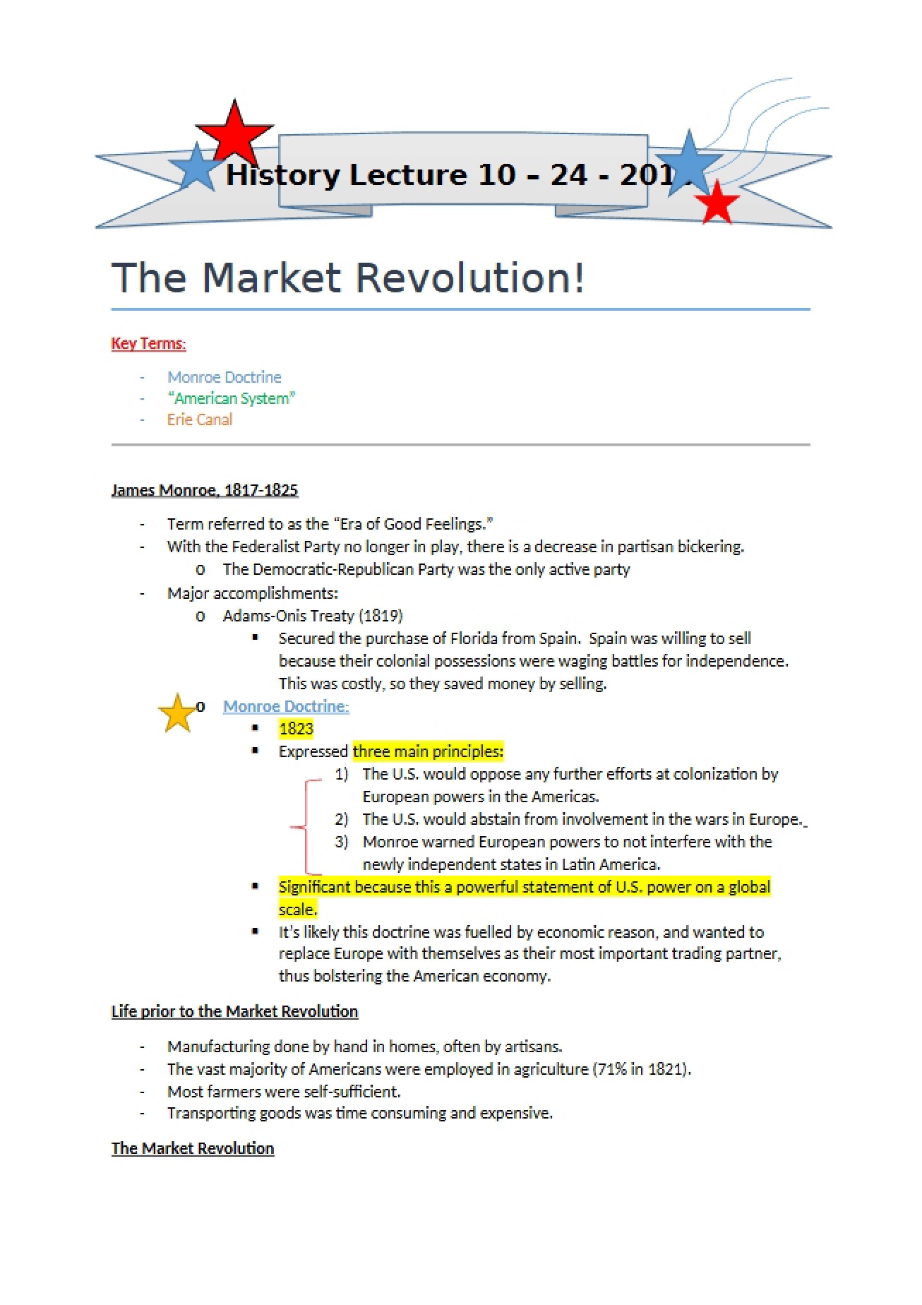 Market Revolution