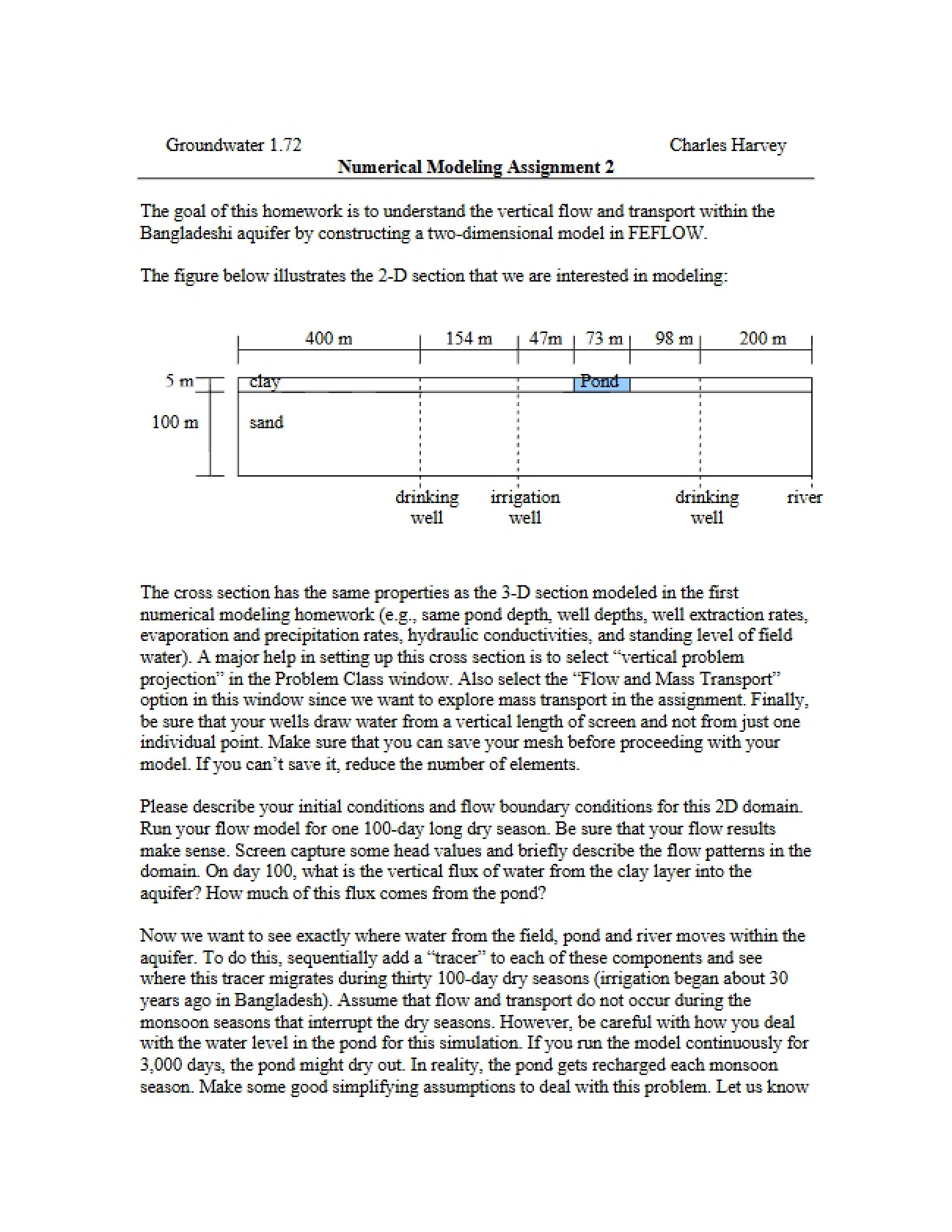 Assignment 2: Numerical Modeling