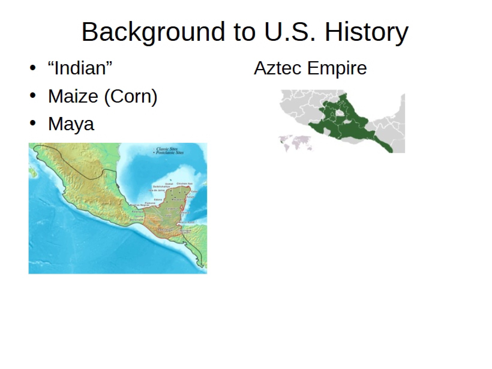 Context for U.S. History