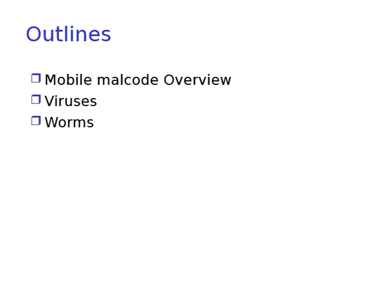 Mobile Malware Overview
