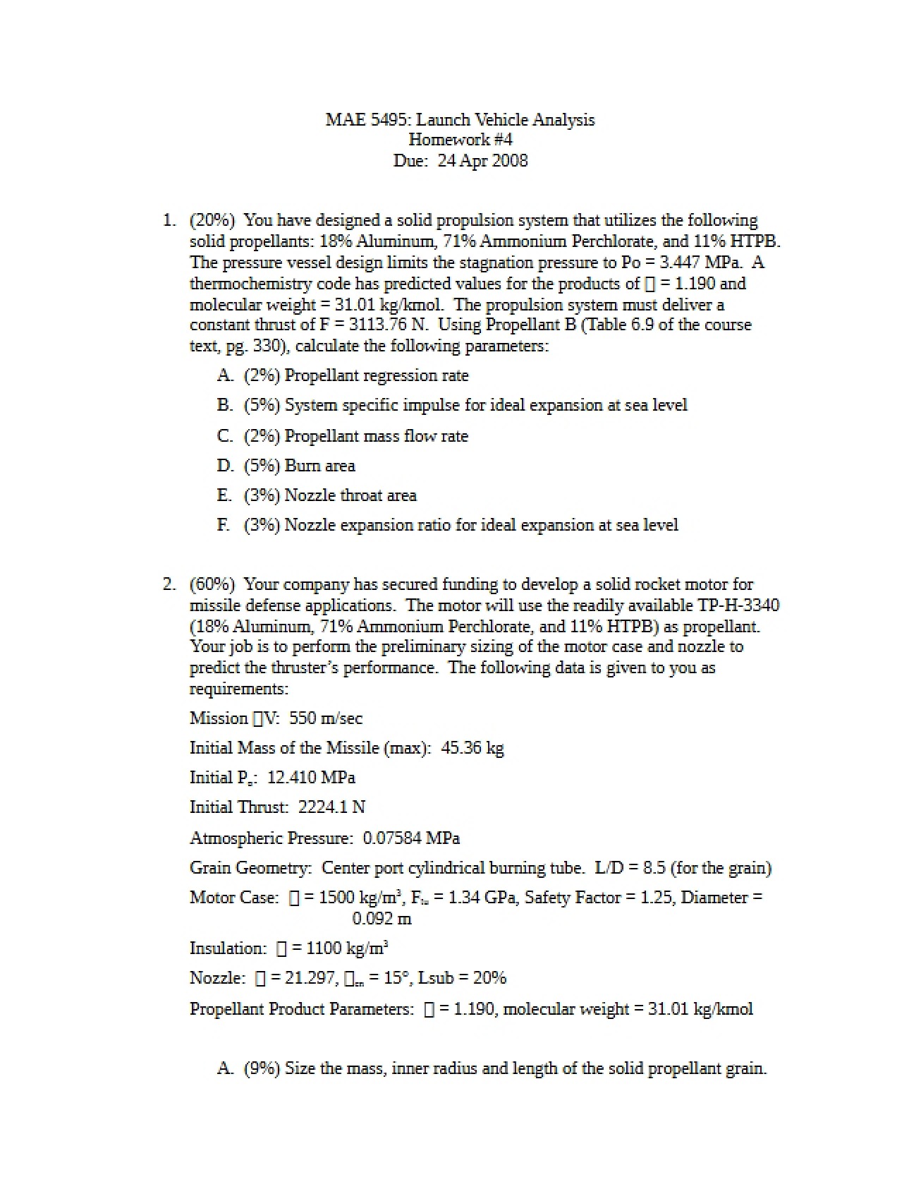 Homework for MAE 5495