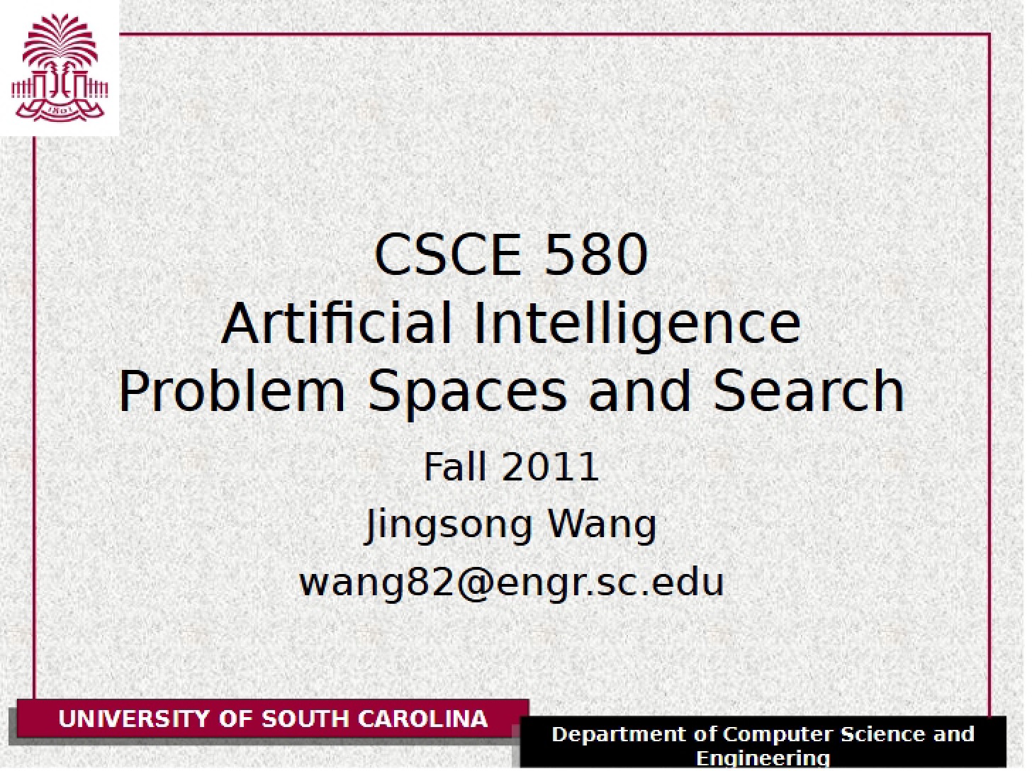 Problem Spaces and Search Techniques