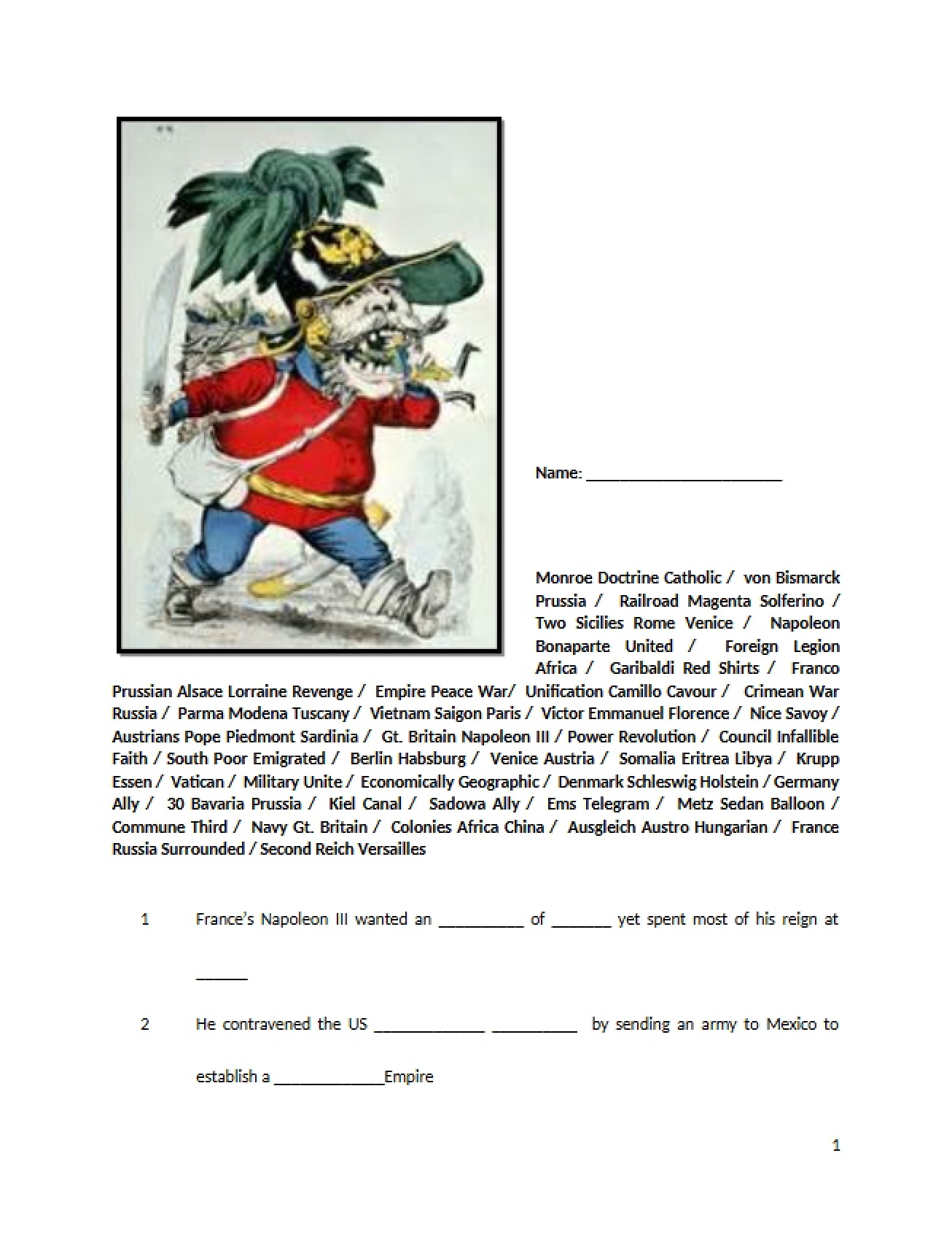 Global History Examination