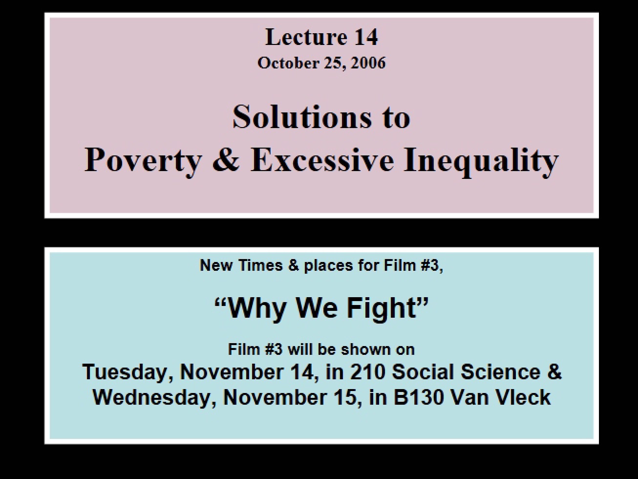 Notes for Lecture 14