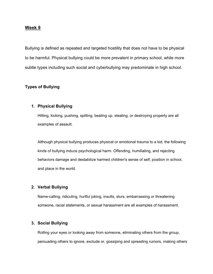 Week 9 Course Materials