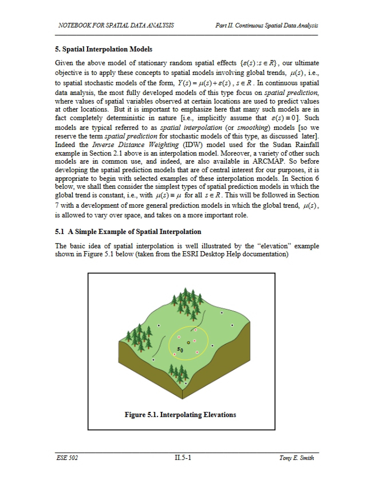Spatial Interpolation Models
