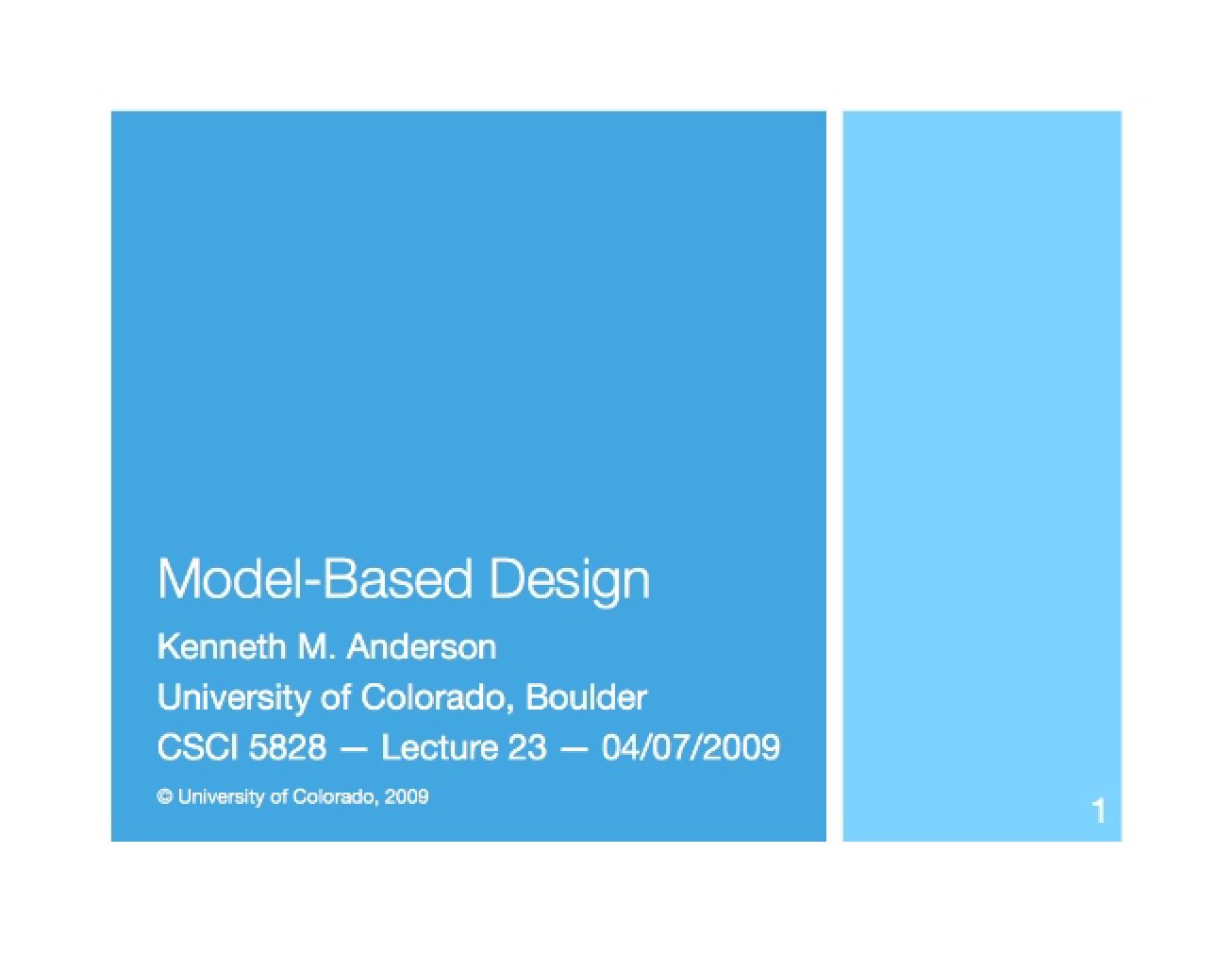 Principles of Model-Based Design