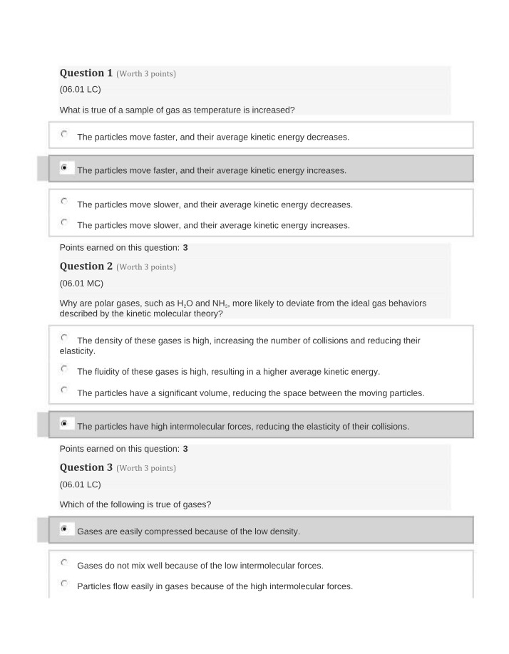 Multiple Choice Questions and Learning Checks - 0601