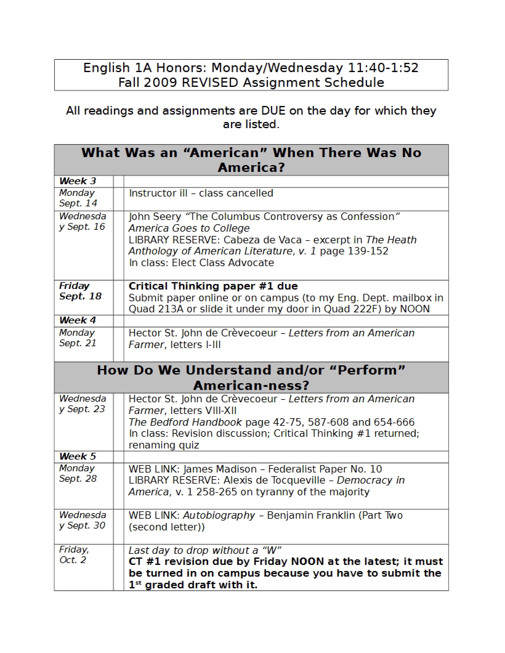 Honors English Composition Syllabus