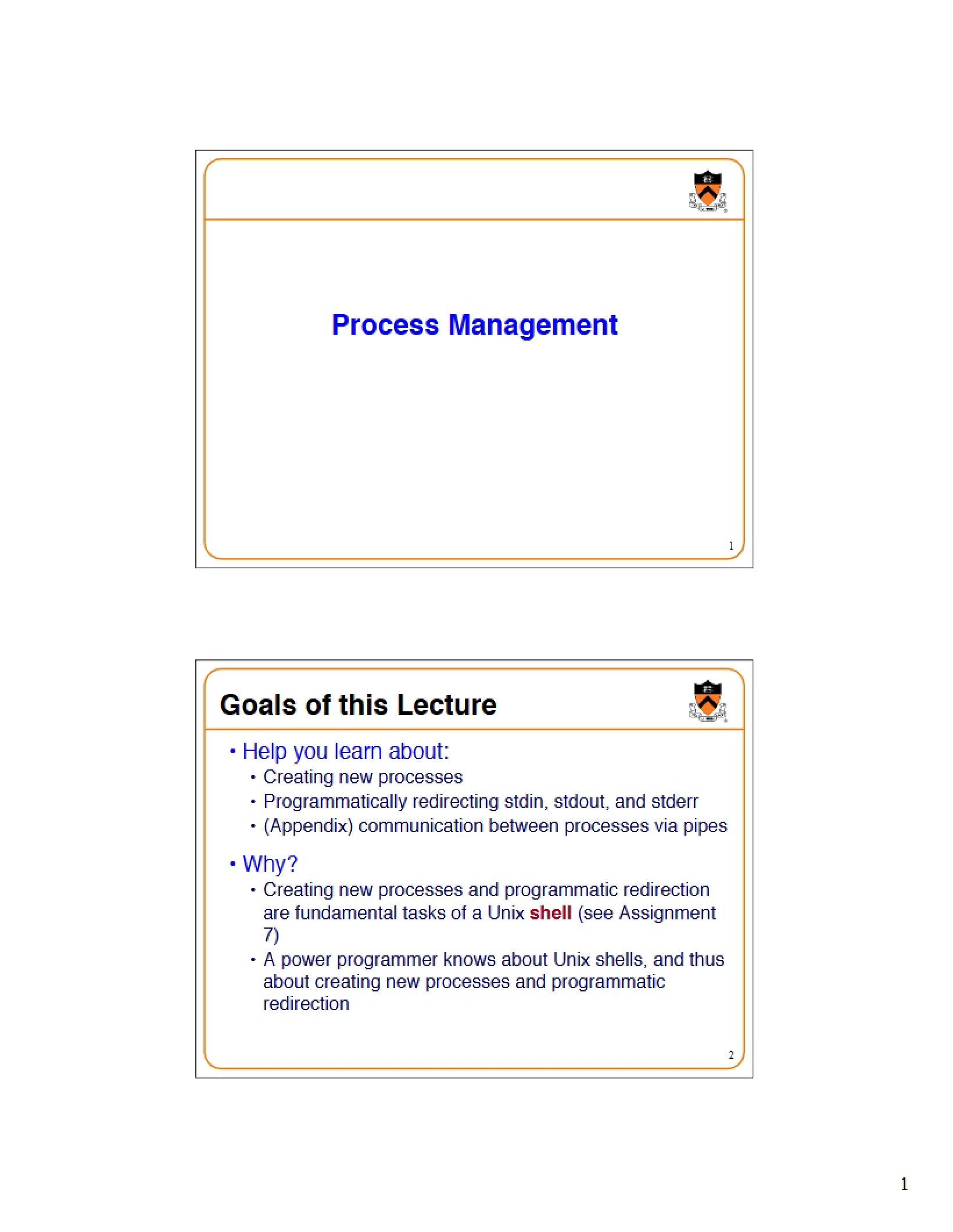Managing Processes - 22 Pages