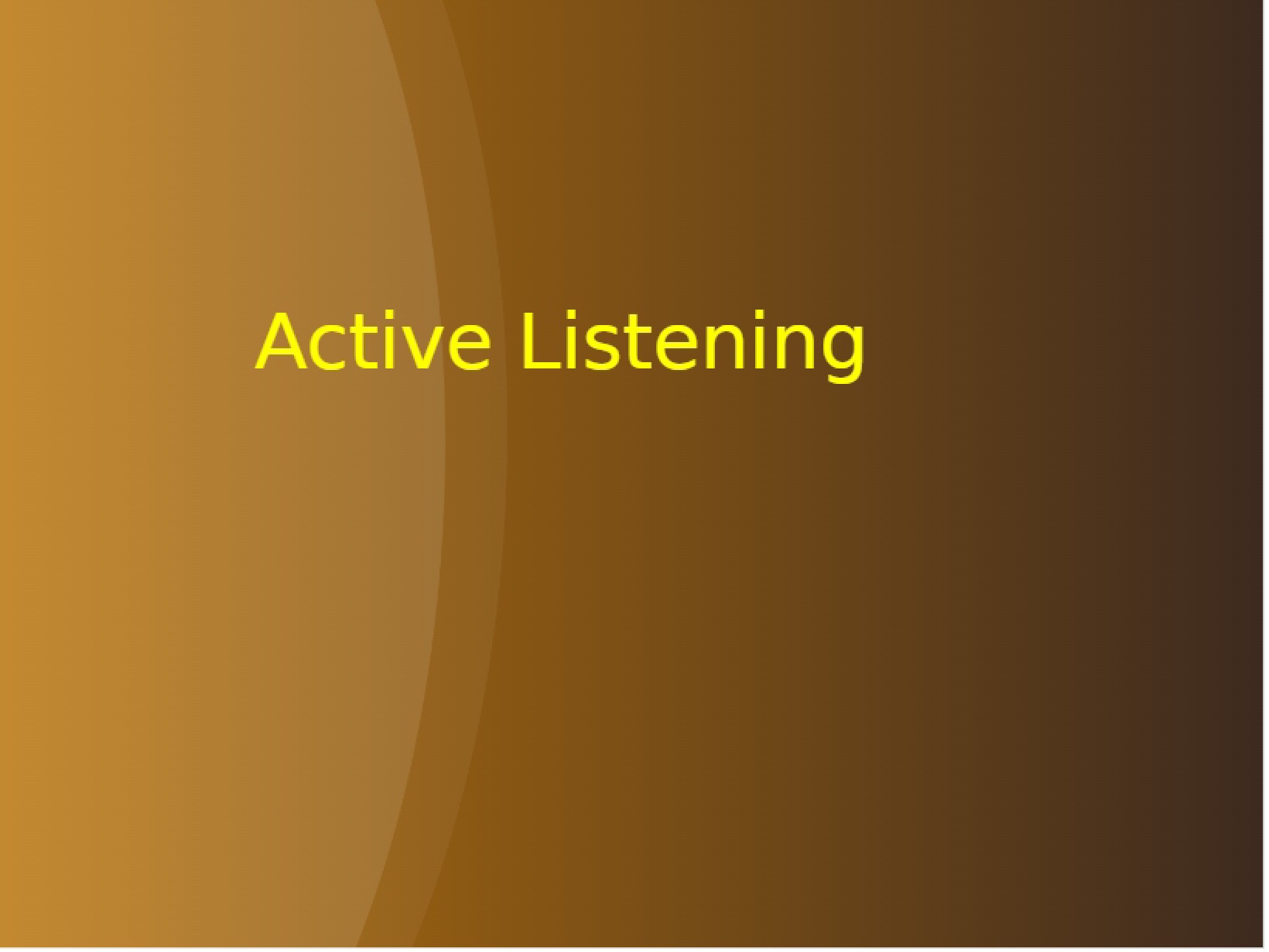 Skills for Active Listening