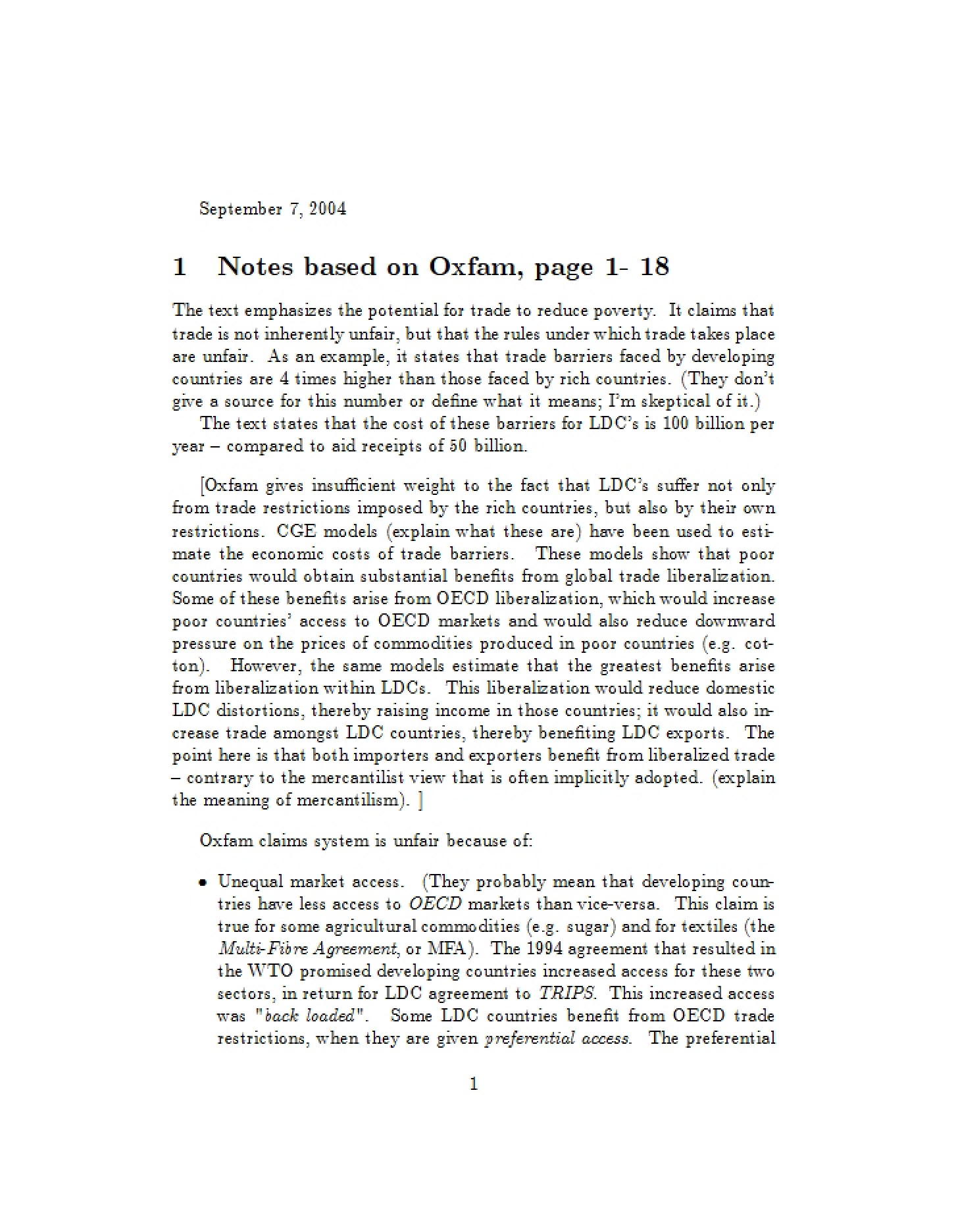 General Notes