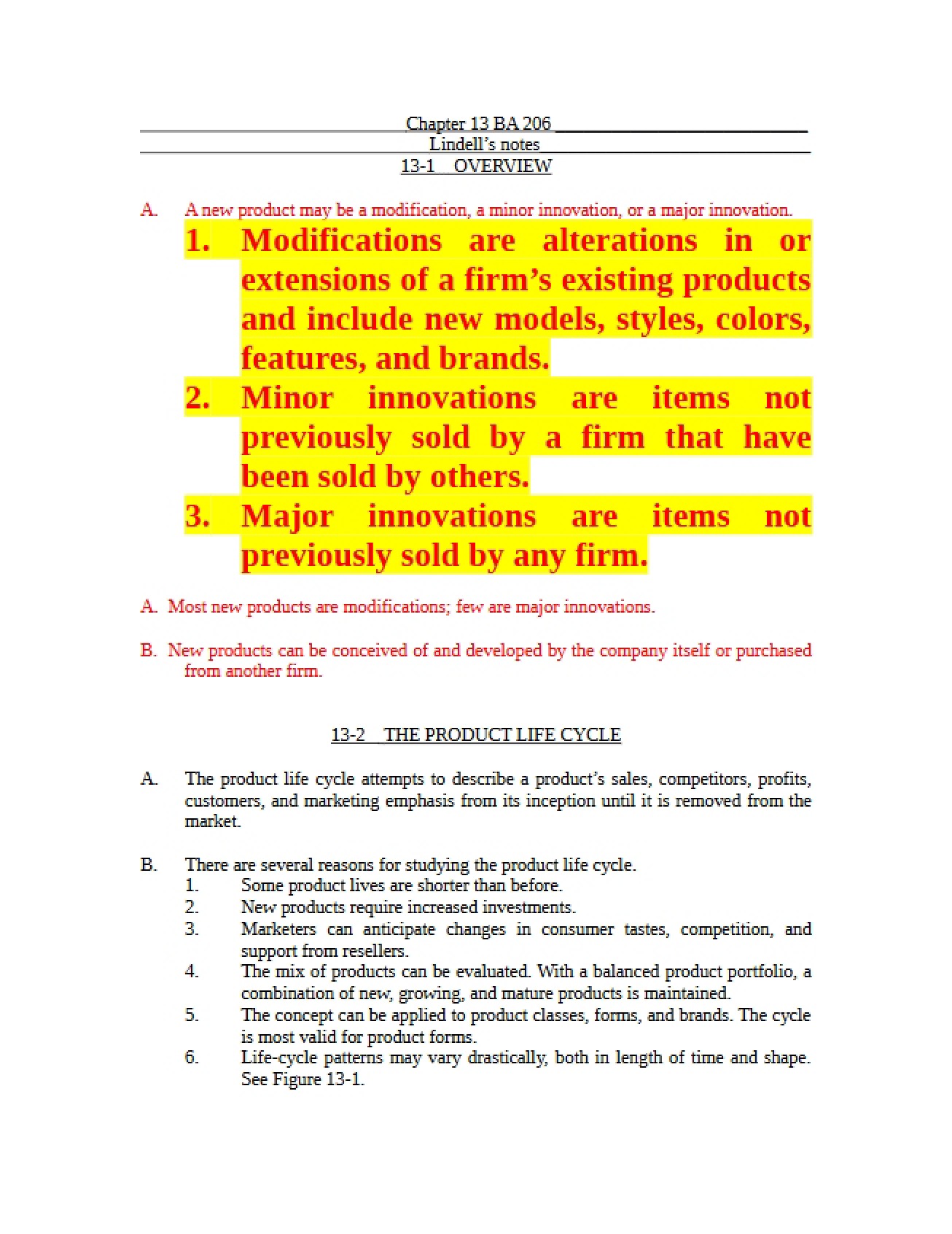Basic Marketing Notes
