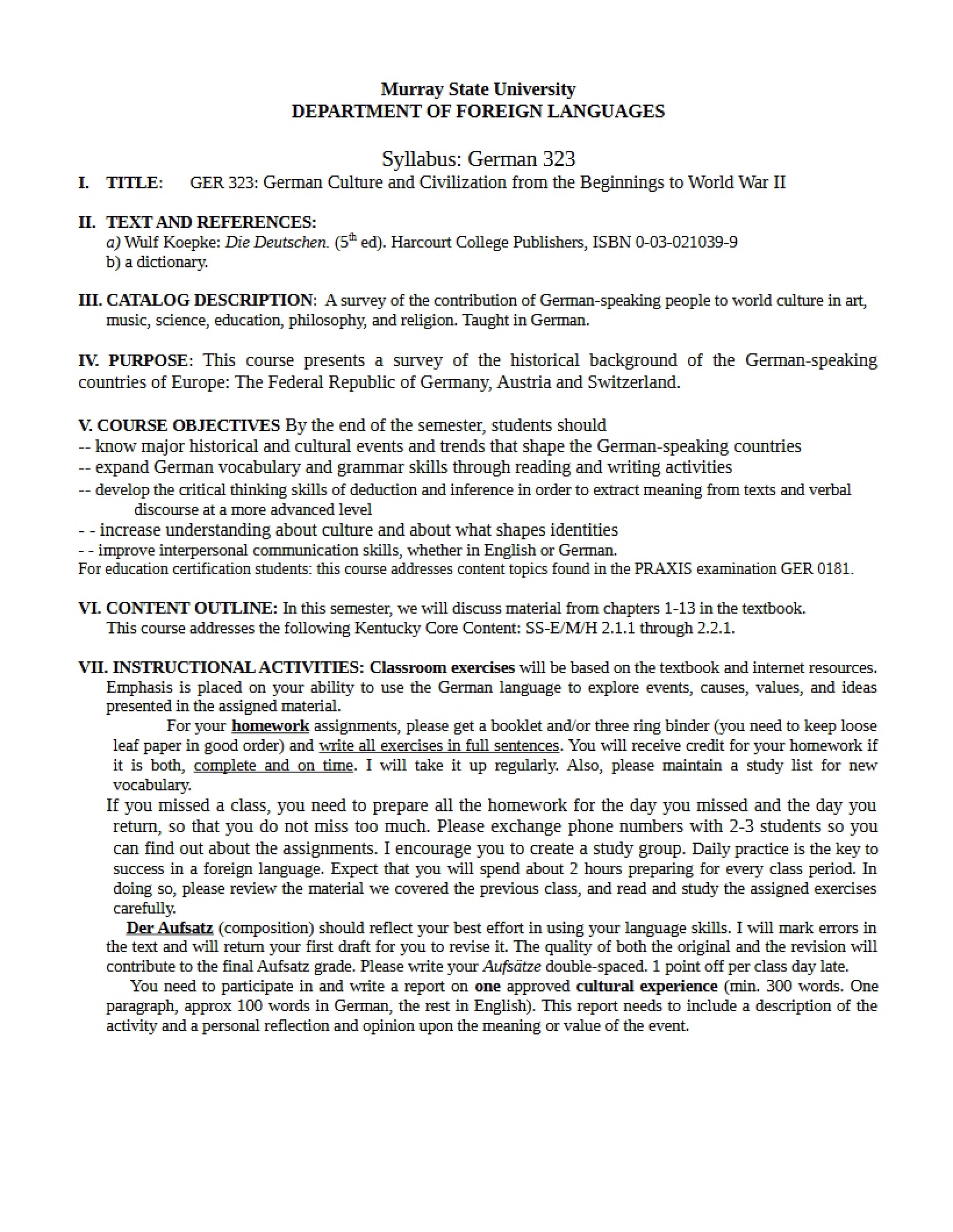 Syllabus