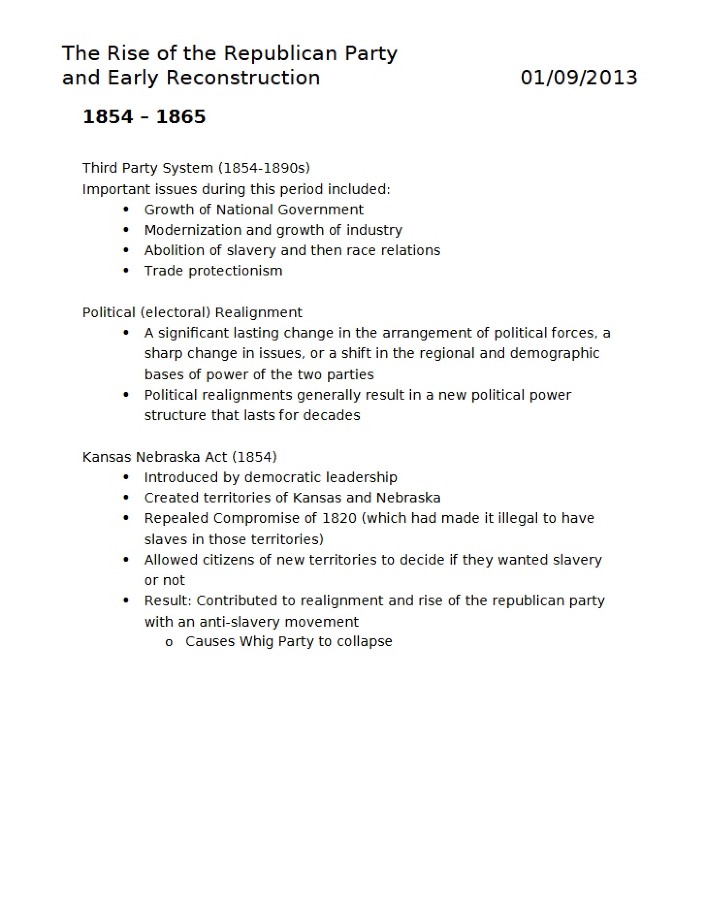 Movements for Modernization and Social Advancement