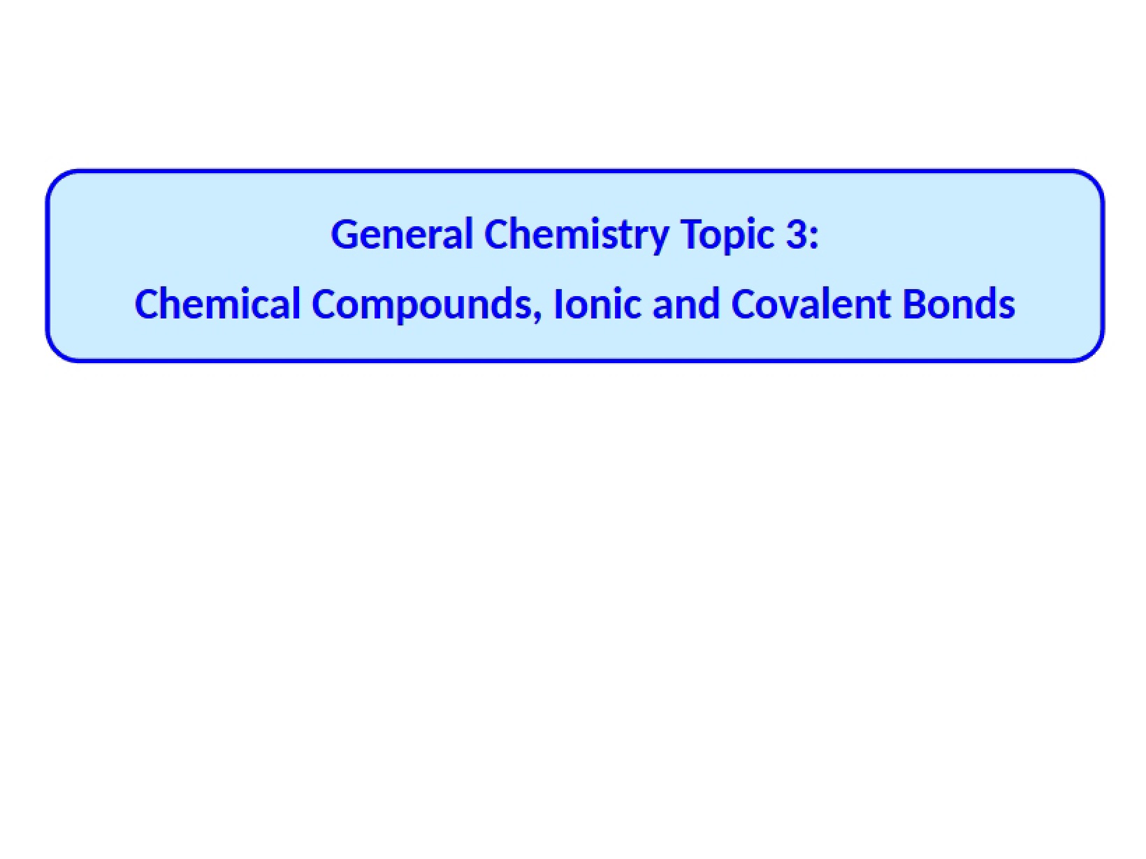 Topic Three