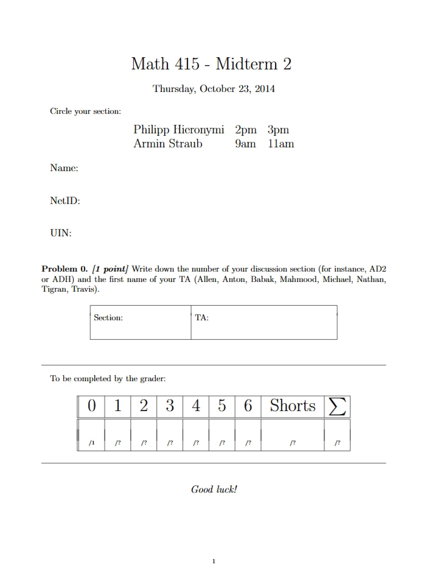 Practice Midterm 2