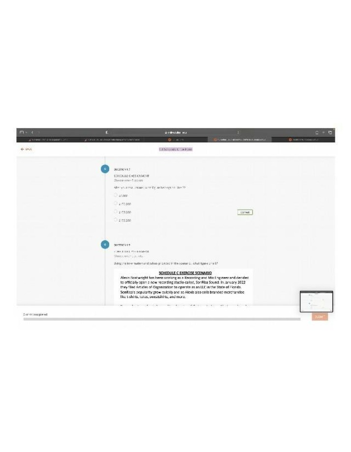 Line 7 Calculation and Line 8 Figure for Schedule C Tax Form