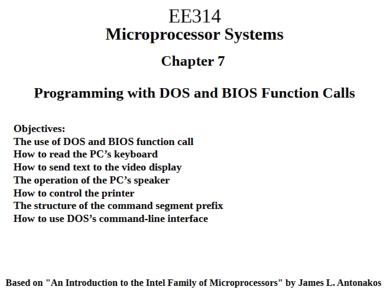 DOS and BIOS Function Calls in Programming