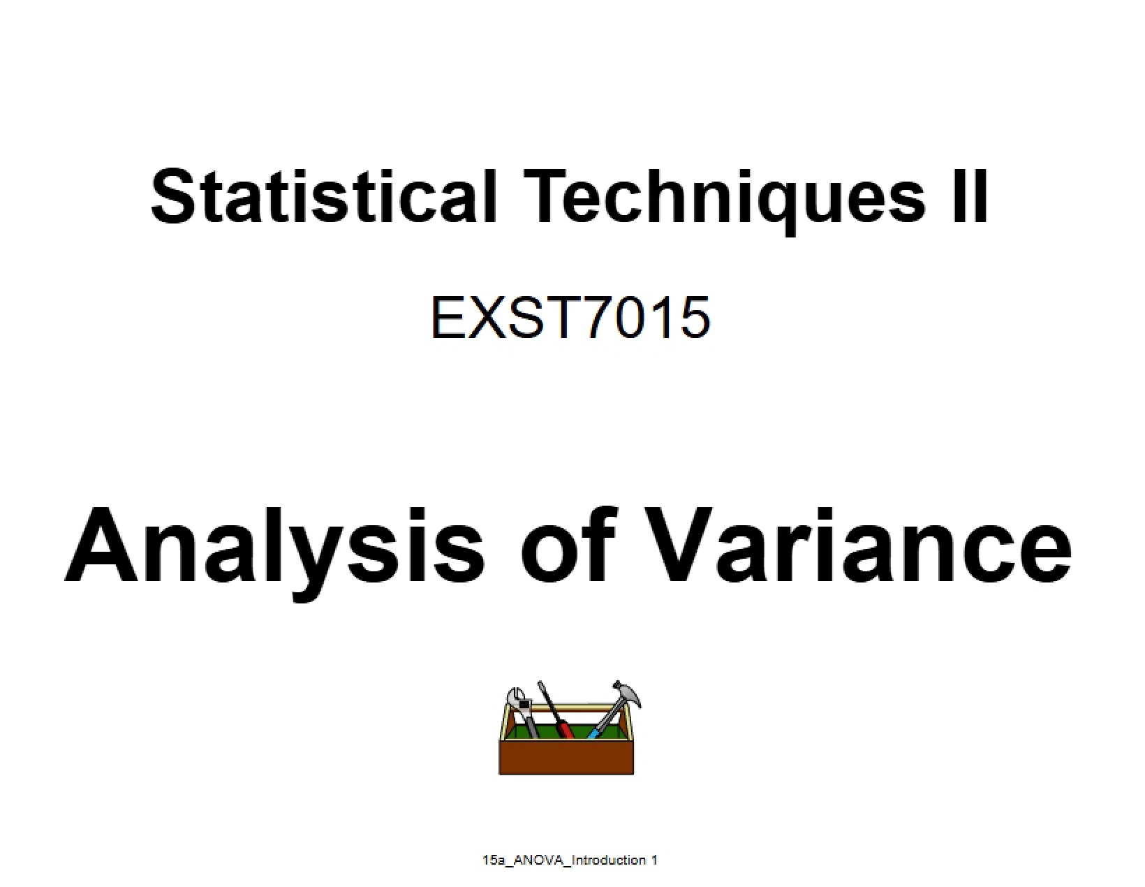 Variance Analysis
